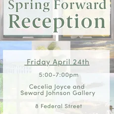 Join us in celebrating Cecelia Joyce and Seward Johnson Gallery opening reception, Spring Forward!

Find some of your favorite AAN artists brand new pieces for the season before they are all gone! 

We will be offering light bites and drinks!

Friday April 24th
5:00-7:00pm
Cecelia Joyce & Seward Johnson Gallery
8 Federal Street