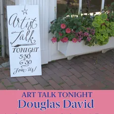 Join us this evening for an Art talk Featuring Artist in Residence, Douglas David. 

Tonight only at Cecelia Joyce & Seward Johnson Gallery- 8 Federal Street