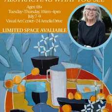 Sign up today and join AAN Artist Julie Gifford for her workshop, Abstracting What You See. 

Learn techniques from AAN artist Julie and stop by to hear her Art Crit,
Friday July 10th, 10:00- 12:00. 
Visual Art Center 
24 Amelia Drive