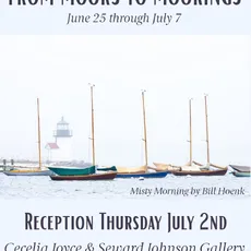 Swing by Cecelia Joyce & Seward Johnson Gallery to see our newest exhibition From Moors to Moorings. 

Join us in an celebratory reception for the exhibition on Thursday July 2nd!