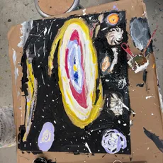 “I never thought I could paint such a beautiful painting.” 
Six-year-old Adventures in Art Student