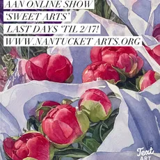 💘Last days of ‘Sweet Arts’ ONLINE show - works will be up through Tuesday, Feb. 17th🔚check it out at www.nantucketarts.org 
And Happy Valentines Day from AAN!💕
#nantucket
#nantucketart
