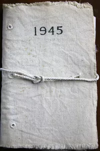 1945 Gallery Book, cloth cover with date ink stamped