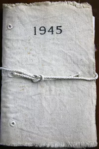 1945 Gallery Book, cloth cover with date ink stamped