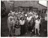 1988 Group Photo of AAN members, in front of The Little Gallery - photograph by Jack Weinhold