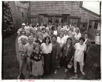 1988 Group Photo of AAN members, in front of The Little Gallery - photograph by Jack Weinhold