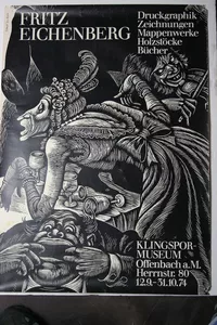 Fritz Eichenberg 1974 Poster, Germany