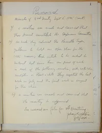 Minutes of 2nd Meeting (1st official) 9-6-1945 - page 3 (final)