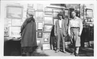 Maud Stumm (with hammer on table) and visitors, at SAS 1931