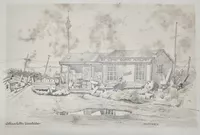 Millie's U.S.C.G. Auxiliary - pencil drawing