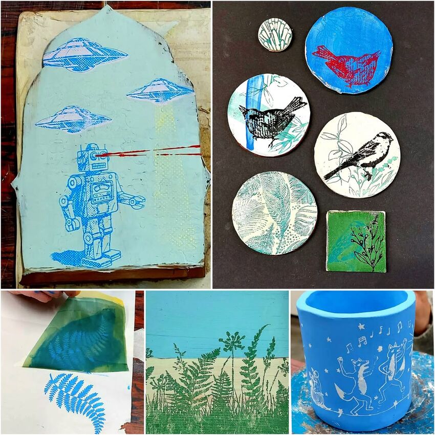 Clay in the Digital Age: Creative surface design approaches using the iPad and screen printing, 18+