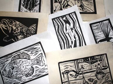 Printmaking: Hand Carved Block Printing, 18+