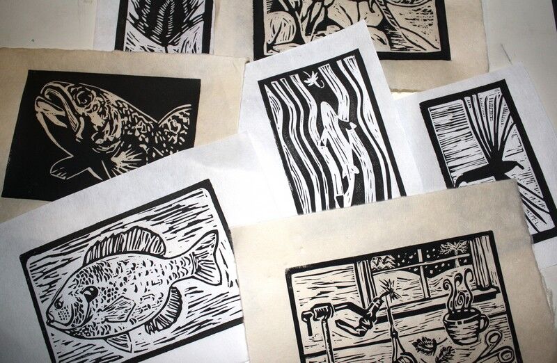 Printmaking: Hand Carved Block Printing, 18+