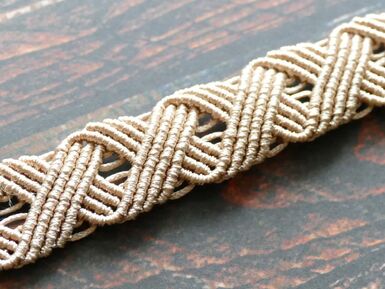 Weave a Macrame Eternal Wave Bracelet, 18+